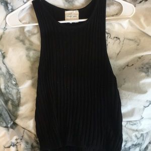 Black knit tank top!
